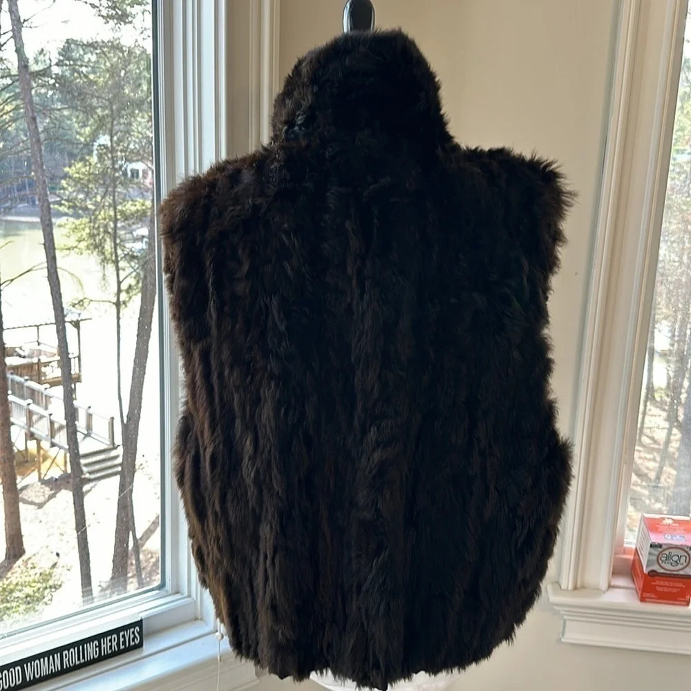 Vintage Marc by Andrew Marc Leather Jkt, lined w/removable NZ Opossum fur vest - Picture 13 of 13